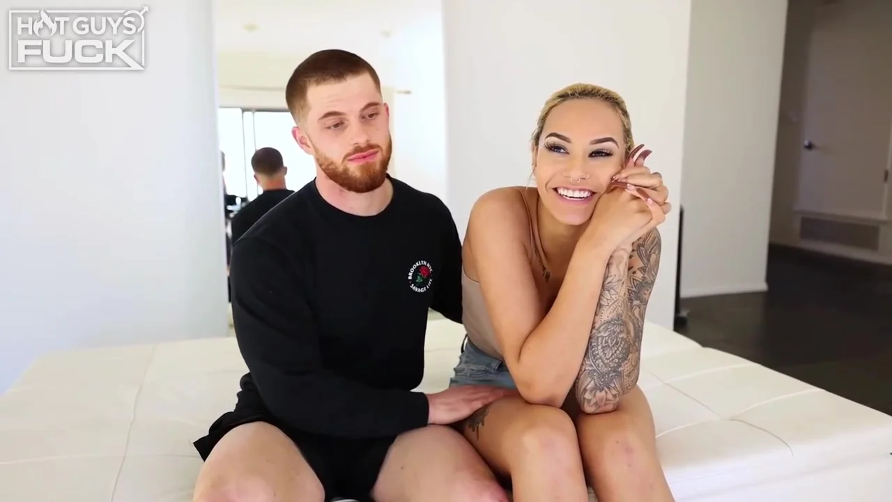 Stunning, Tattooed Blonde Is Fucking Her Lover And Moaning