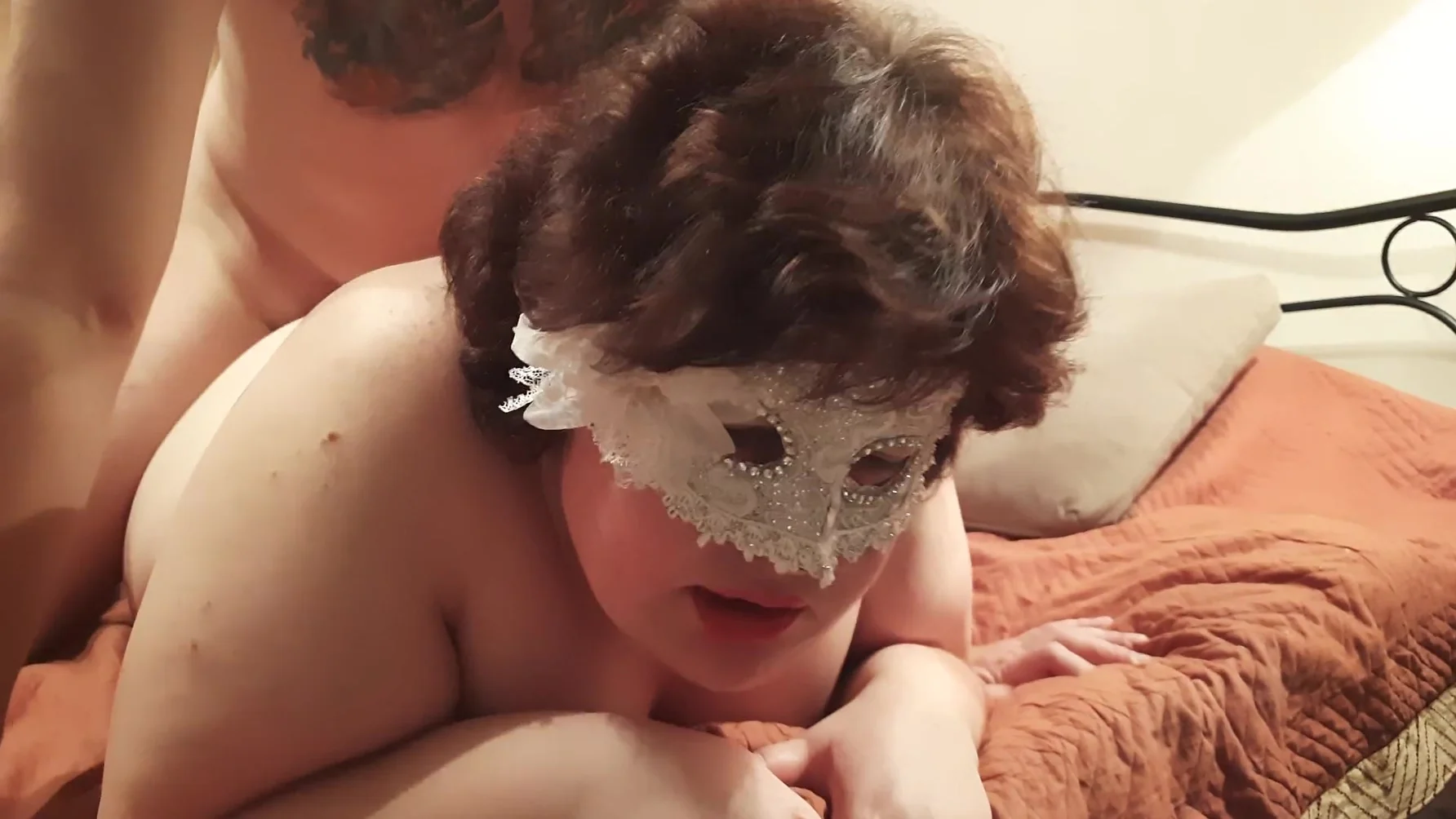 Look At The Face Of A Curvy Slut When She Got Rough Fucking From Behind And Chocked She Loves That