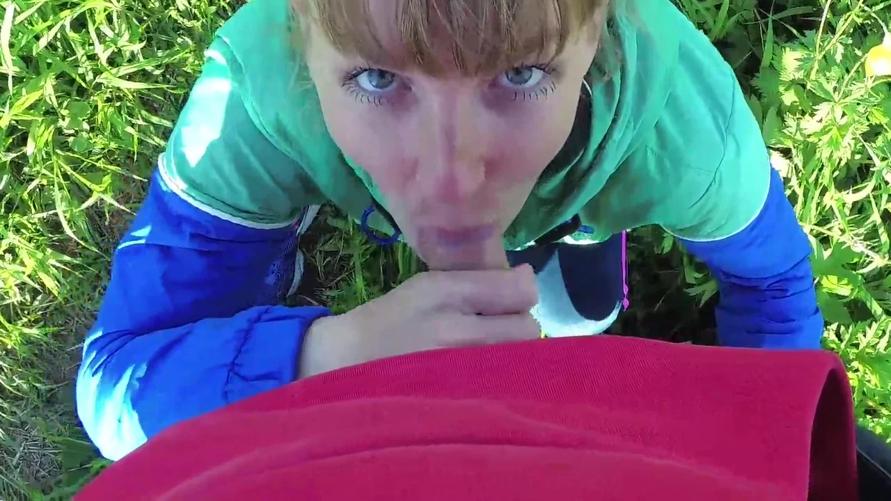 Russian Girl Sasha Bikeyeva - Cute Young Sucks Dick School Coach After Lessons In The Park POV