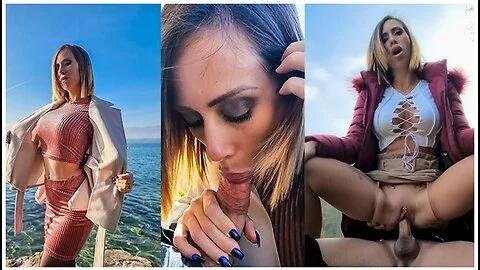 Super Risky Blowjob At Lake Geneva And Creampie In Swiss Countryside