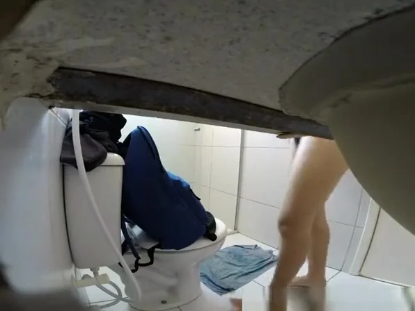 Hairy pussy woman caught by secret