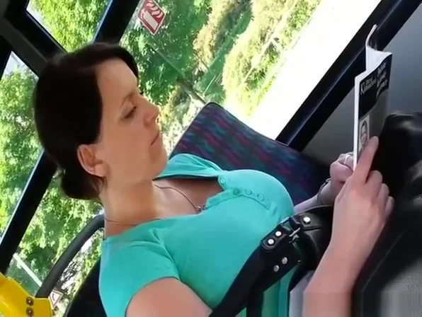 Candid Big Tits on Bus