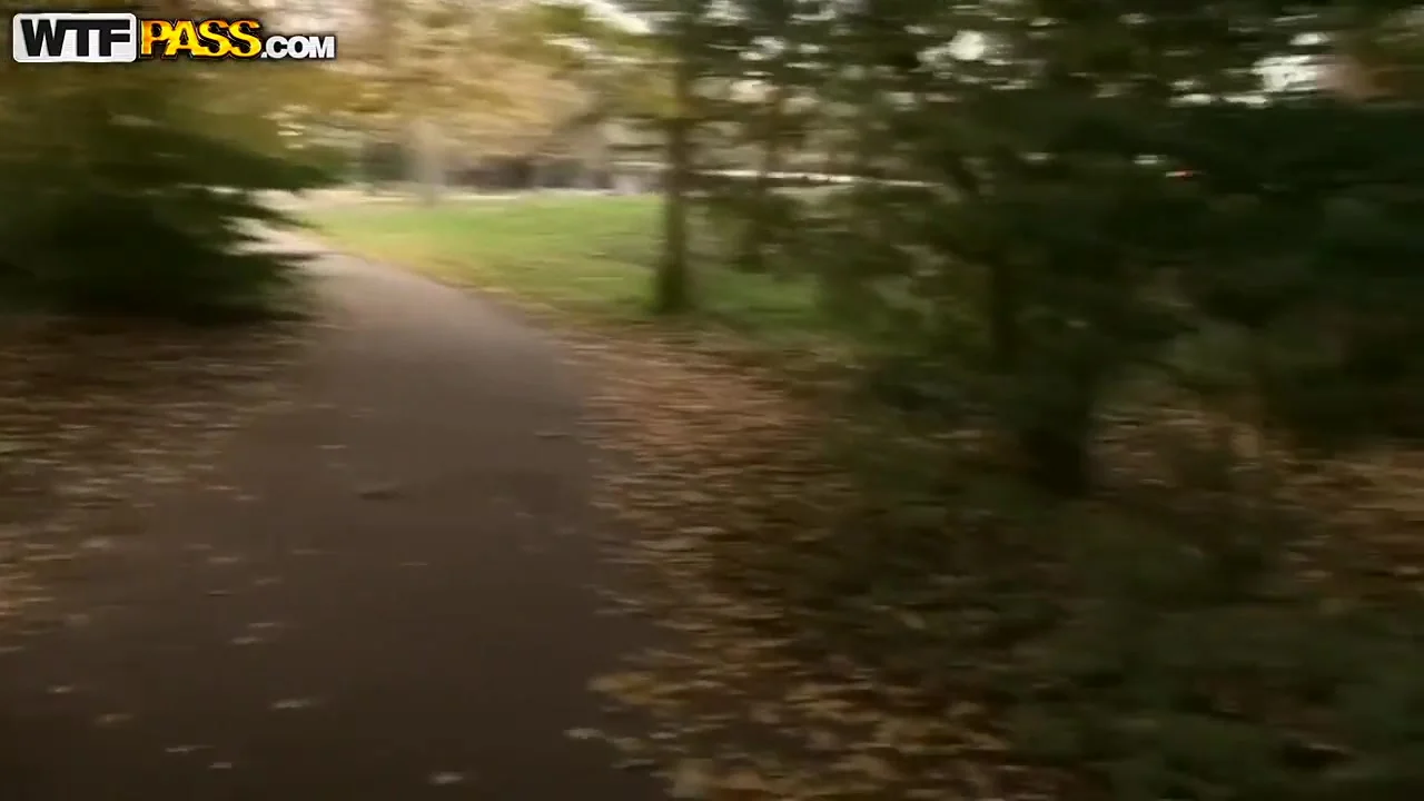 Blowjob right in the forest from our amazingly cute brunette