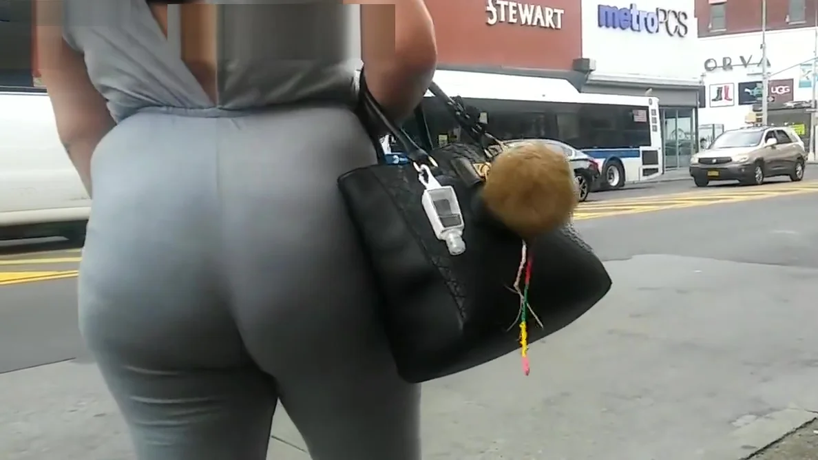 Thick Latina Milf Booty in Grey Jumpsuit