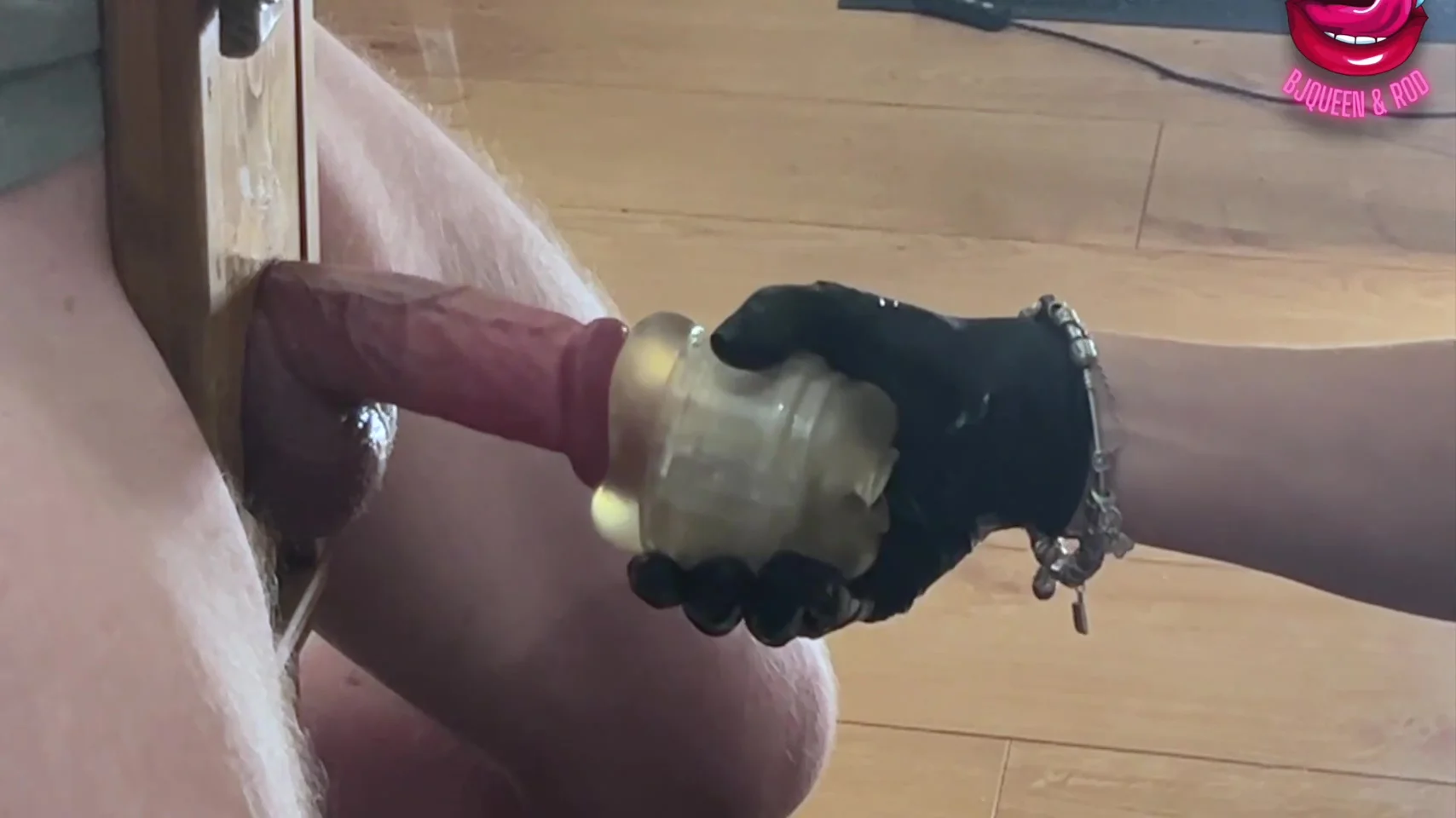 Close Up Femdom Edges Cock To Ruined Orgasm In A Glass 5 Min