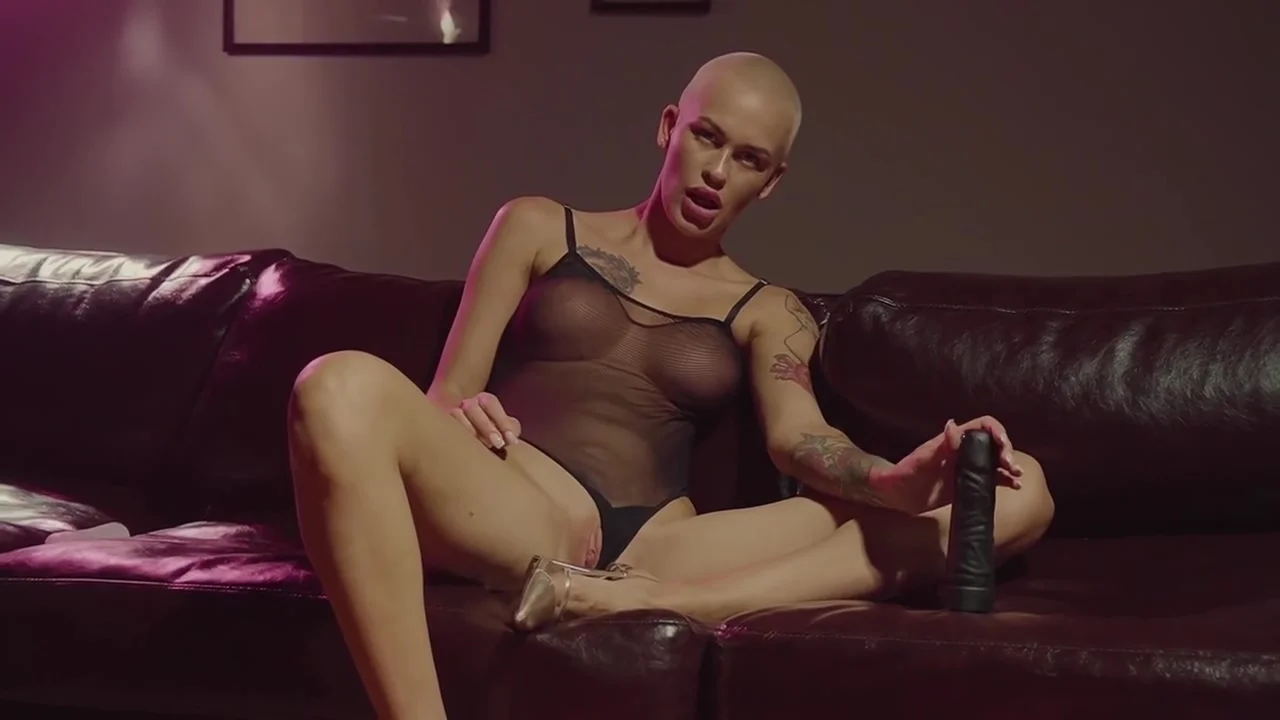 Fashion Model In The Dressing Room Masturbates With A Huge Black Cock
