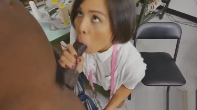 Big black cock in Asian taylors ass