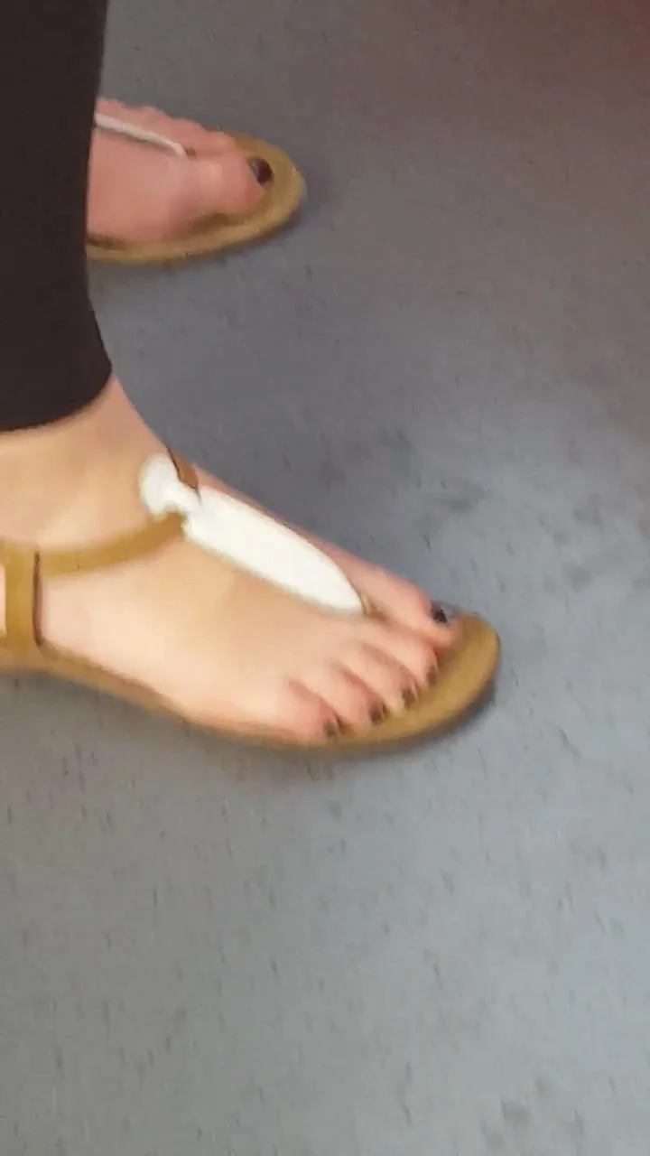 nice feet in train