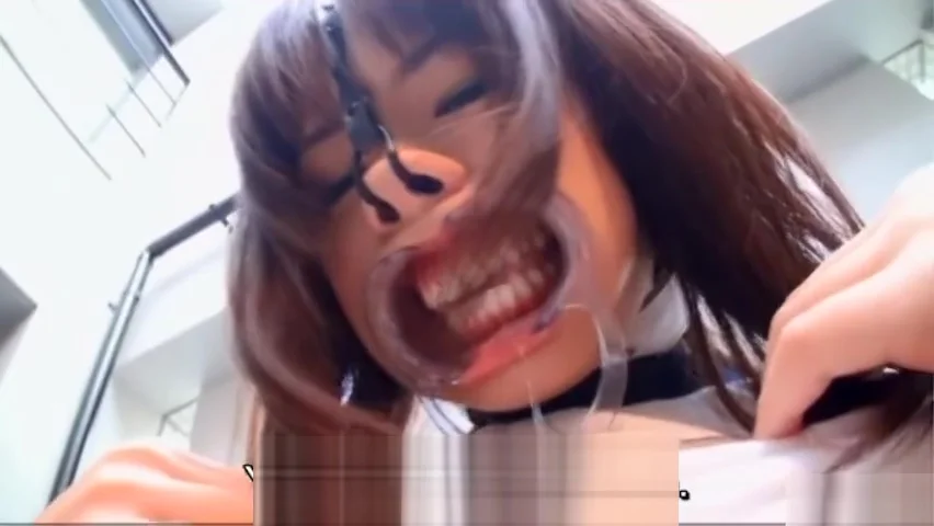 Subtitled weird Japanese face destruction shaved