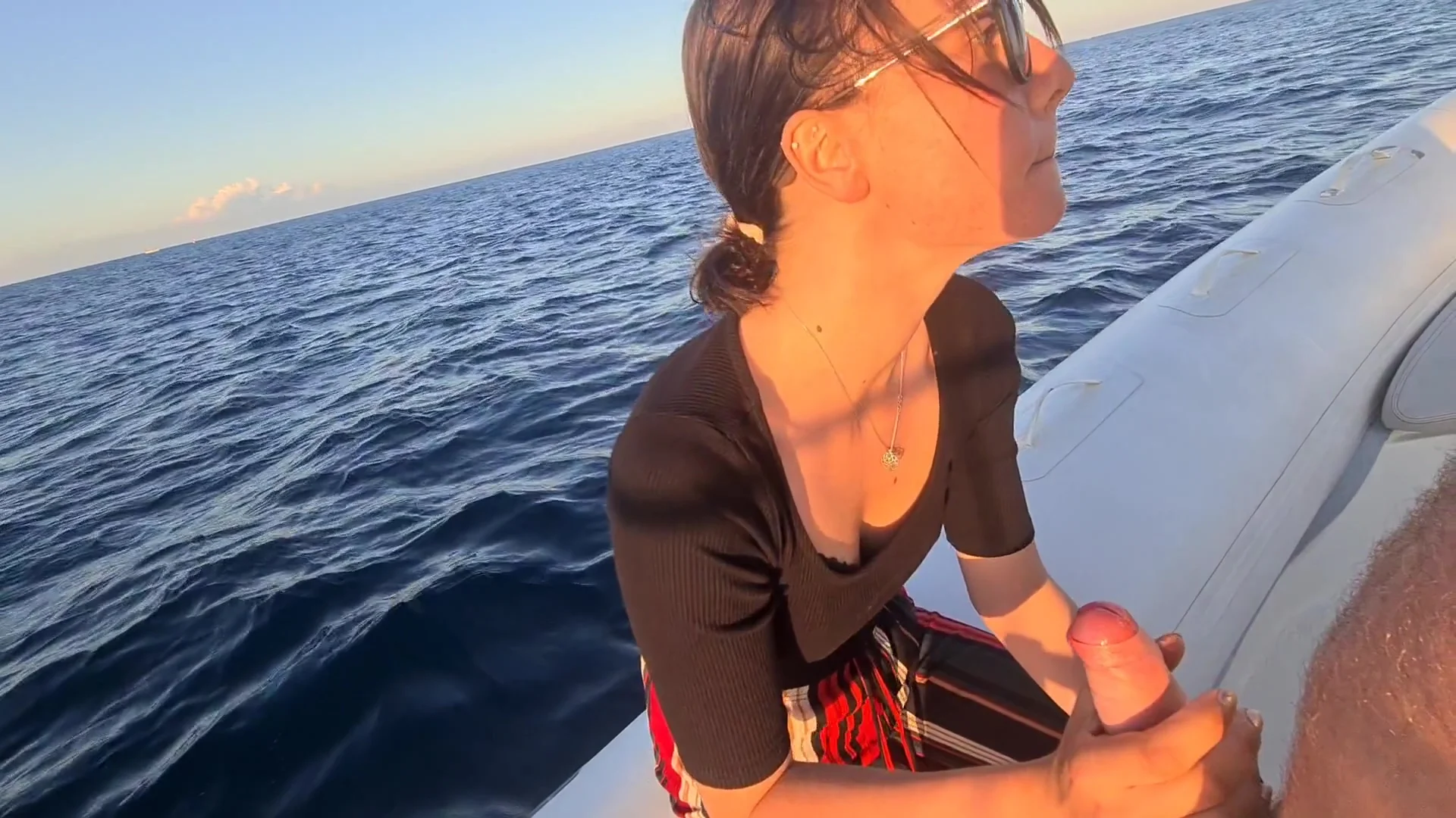Sunset Love On The Boat Loving Couple Naemyia